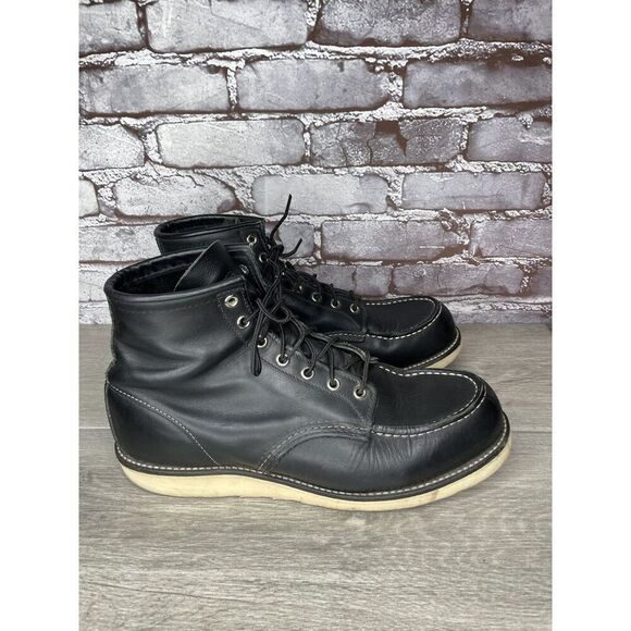 Red Wing Boots 9075 Harley Ninja Genuine Black Leather Lace Up Men’s 11D US/44EU